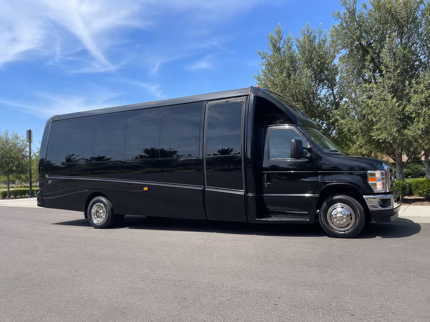 Greensboro Airport Shuttle & Transportation party bus exterior