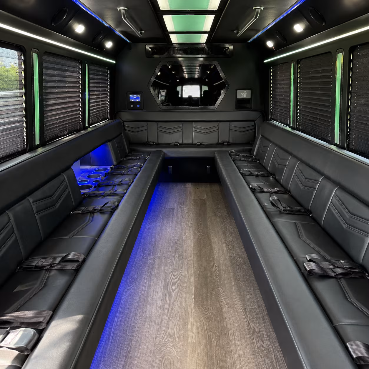 Greensboro Bachelor & Bachelorette Transportation onboard seating