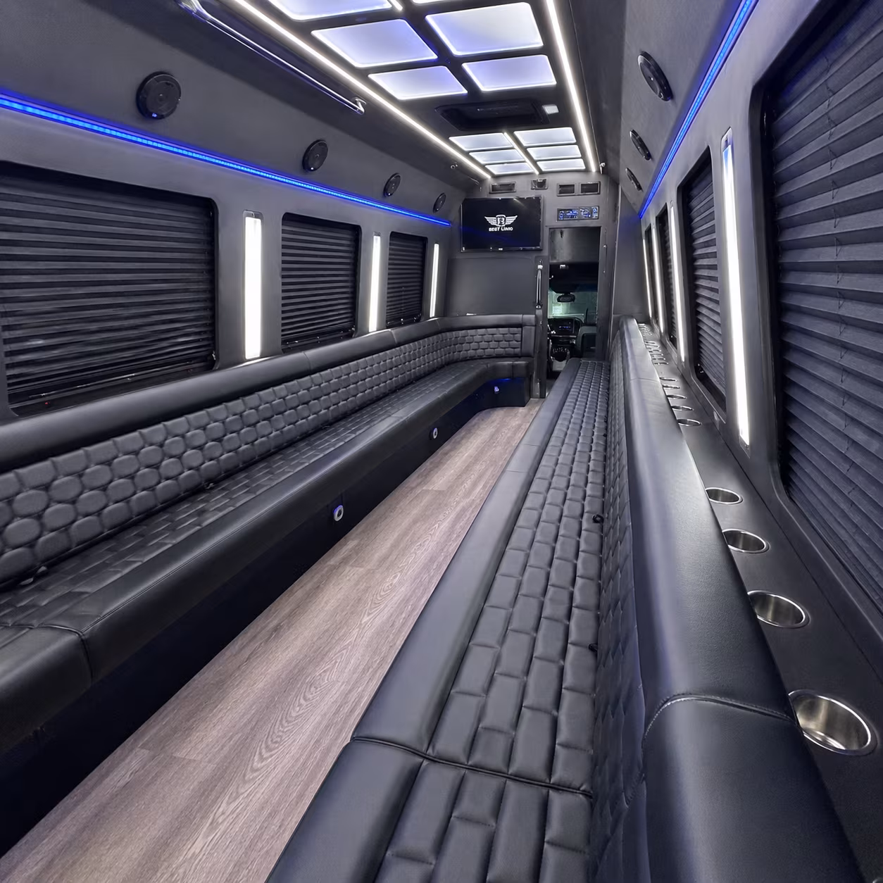 Greensboro Concert & Music Festival Transportation party bus interior