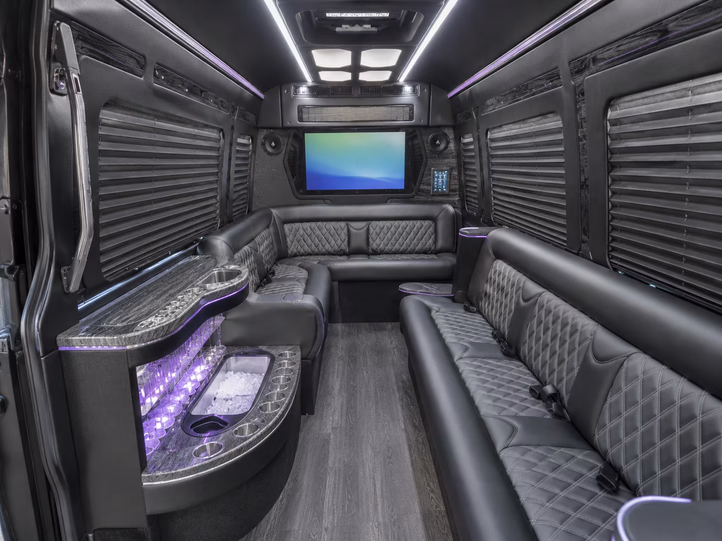 Greensboro Corporate Transportation party bus exterior