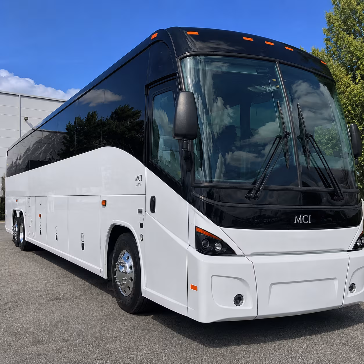 Greensboro School Event Transportation party bus exterior