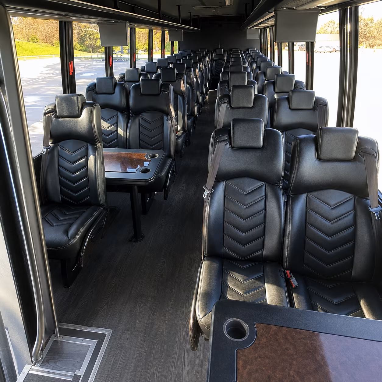 Greensboro School Event Transportation party bus exterior