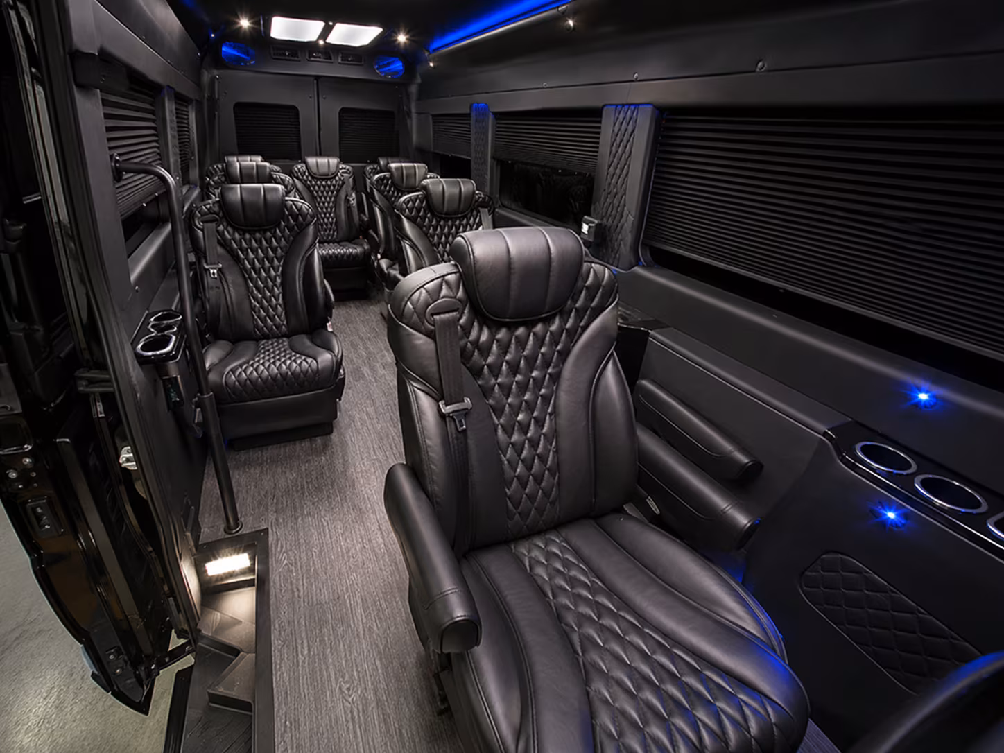 Greensboro School Event Transportation party bus exterior